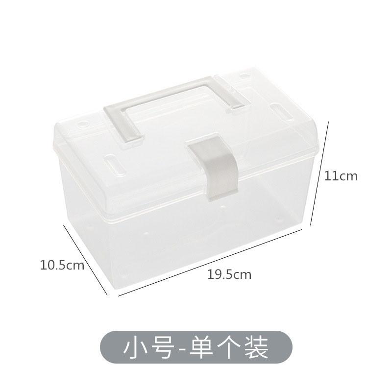 Plastic Storage Box Desktop Transparent Storage Box With Portable Snack Storage Box Car Storage Box Toy Finishing Box