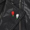 Trendy Rose Skull Smiley Face Brooch: Creative Design & Versatile Accessory