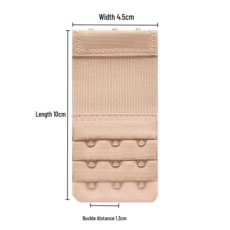 

Компактный удлинитель бюстгальтера на 3 ряда: Пряжка 1,3 см, ширина 4,5 см Plain (Electroplated Stainless Steel Buckle)