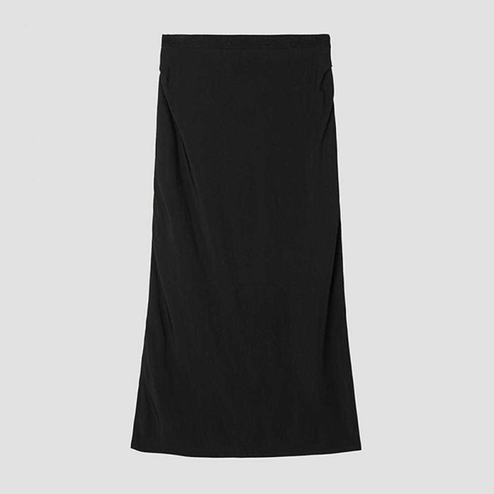 

SHesmiss Back Banding H Line Long Skirt Swwskp22070 Bk blacks/44