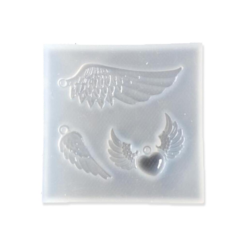 Handmade Plaster Soap Mold Angel Wing Shape Mold Crystal Epoxy Resin Mold 1 чистый