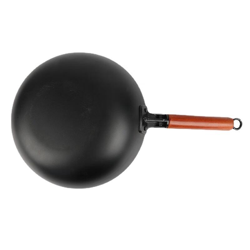 Wutuo Traditional Wooden Handle Iron Wok