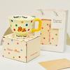 High Temperature Resistant Goblet Polka Dot Cute Pet Cartoon Cute Ceramic Cup High Looking Office Drinking Mug Souvenir Gift