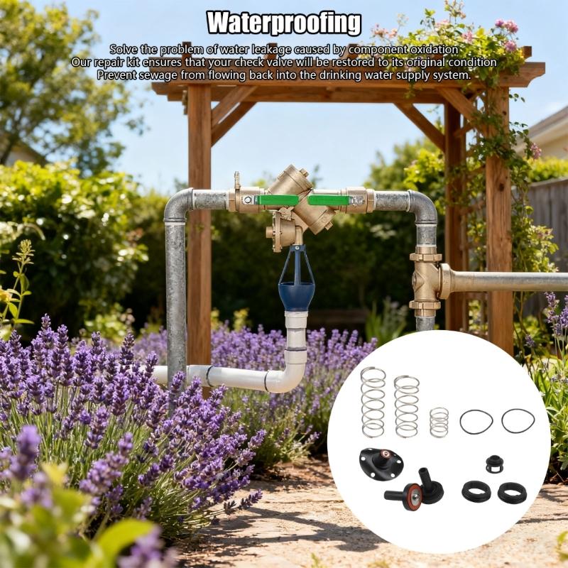 Spring Faucet Repair Kit 3/4" to 1" Design quicks Responses Longevity in High Use Environment