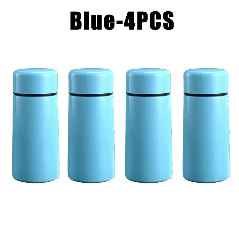 Sport Travel Mini Tumbler 160ml Stainless Steel Thermos Cup Portable Milk Coffee Water Bottle Solid Color Leakproof Hot Cold