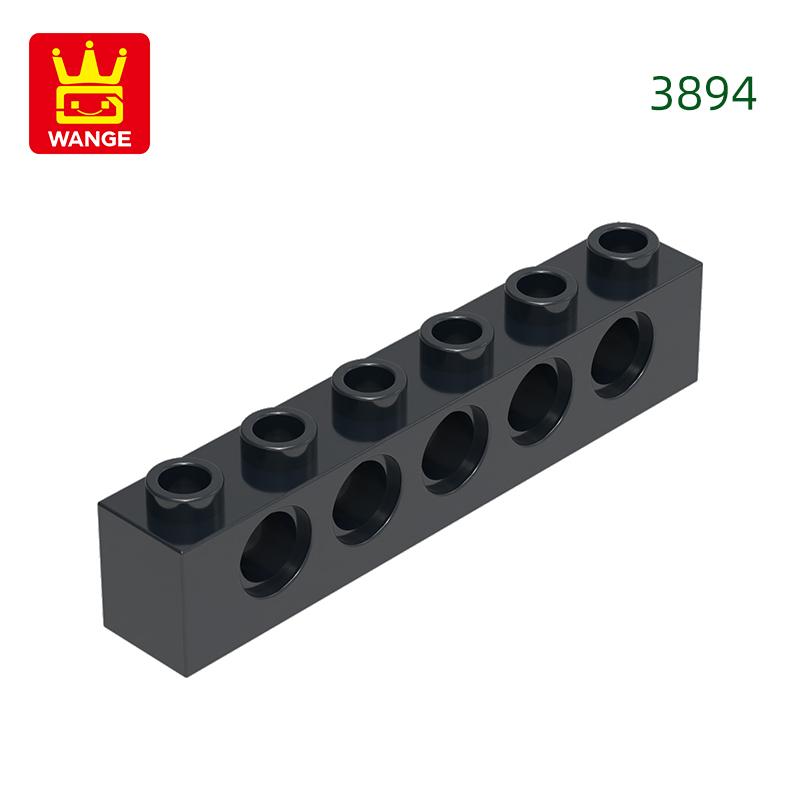 Non-Toxic 49Pcs/Lot 3894 1X6 5Holes Thick Block Moc Color Accessories Compatible With Brick Diy Children'S Toy Assembly Parts