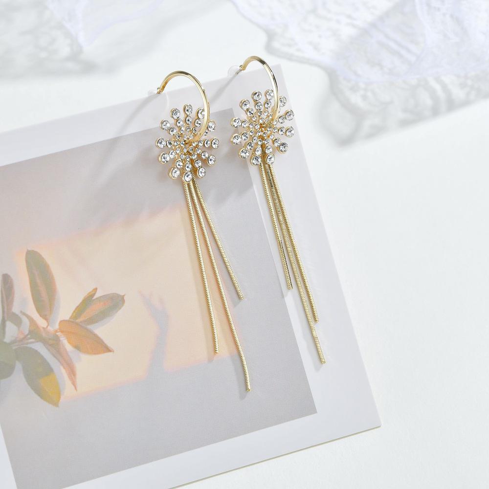 925 Silver Needle Long Tassel Earrings for Women - Korean Style, High-End, Popular and Versatile