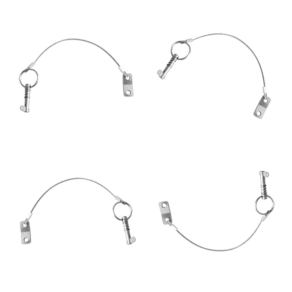 4pieces Stainless Steel Pin Lanyard Top Deck Hinge