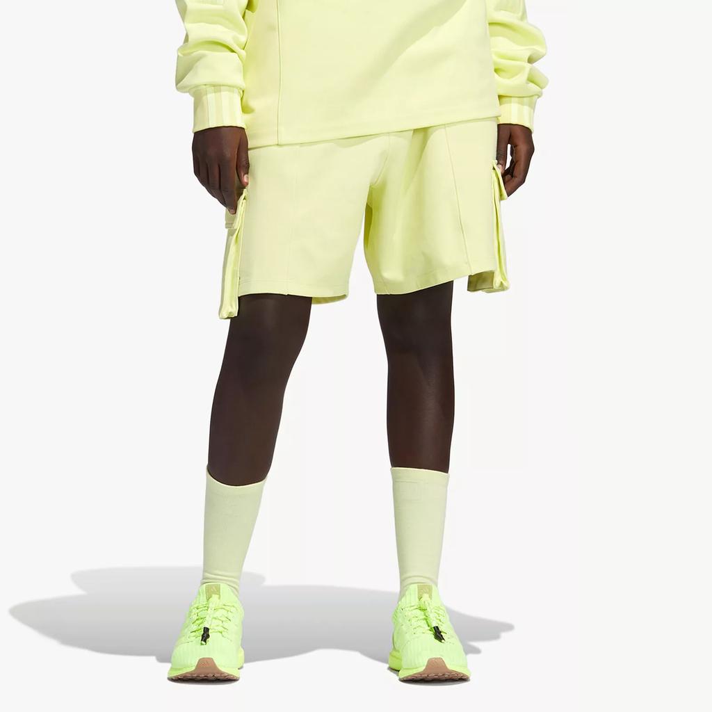 Adidas Ivy Park Solid Color Minimalist Versatile Three-Quarter Casual Shorts Women Shorts Yellow GT4085