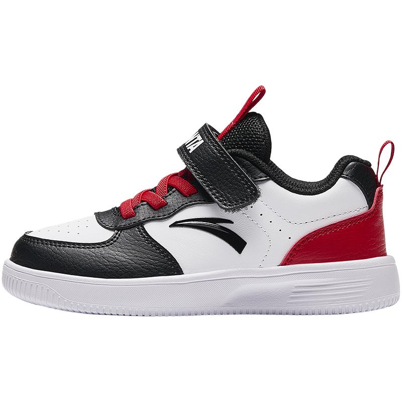 Anta Kids Retro Casual Versatile Non-Slip Wear-Resistant Low-Top Kids Skate Shoes Kids Sneakers White Black Red A332419910H-3