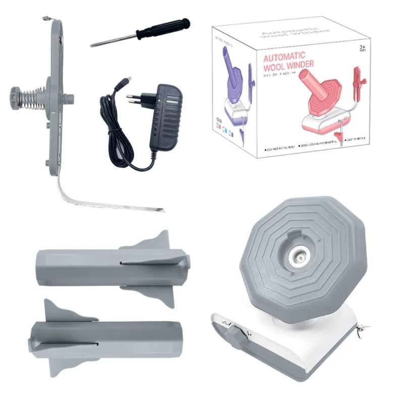 

Electric Yarn Winder for Fast Yarn Ball Winding High Efficiency Motor Saves Time Ideal for Knitting Enthusiasts серый