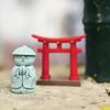 Cute Maitreya Blue Sandstone Ornaments Buddha Statues Garden Mini Ornament Japanese Home Decoration Crafts Figurines & Miniature