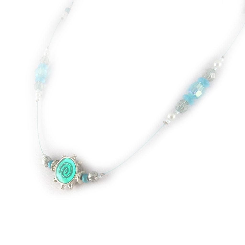 Les Trésors De Lily [D0926] - Designer Necklace 'Sole Mio' Turquoise