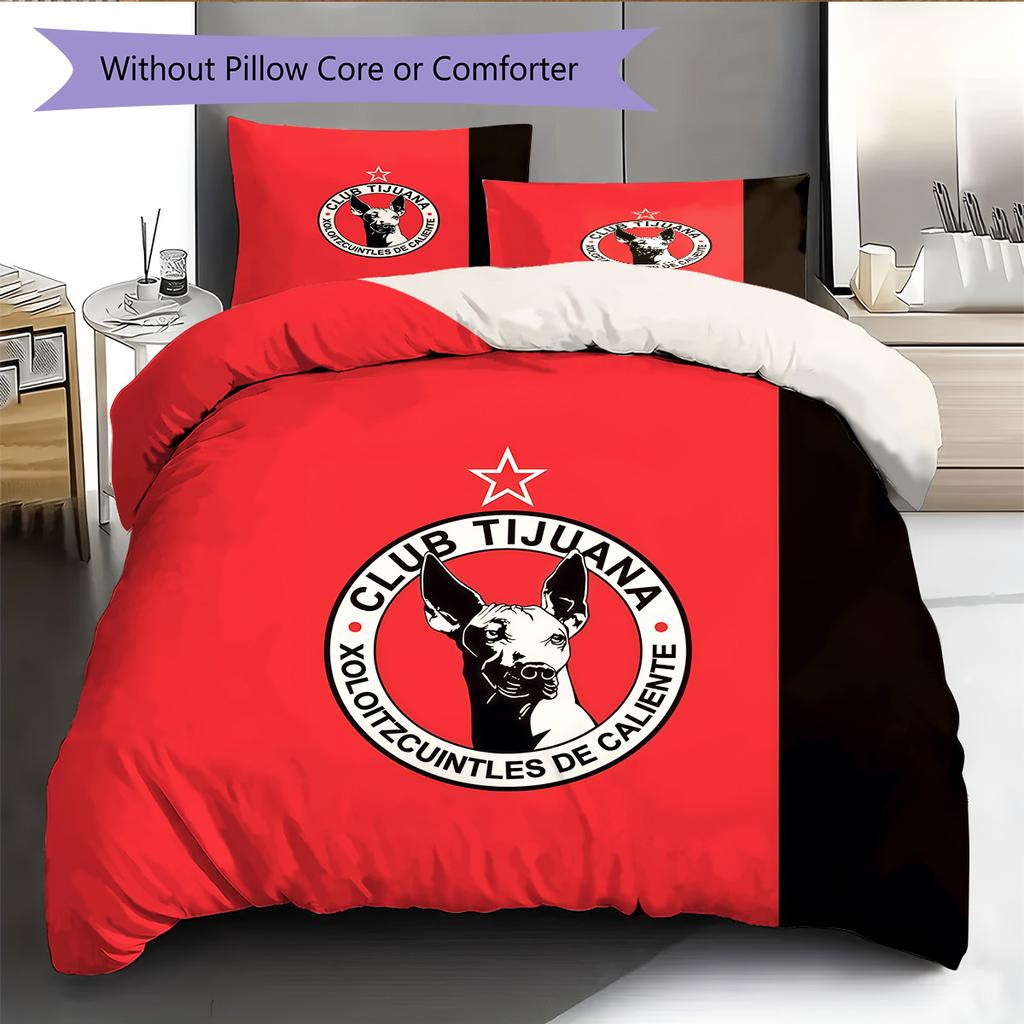 Club Tijuana Pattern Bedding Quilt Set  Home Decoration  Gift (1 * duvet cover + 2 * pillowcase  without core).xwn