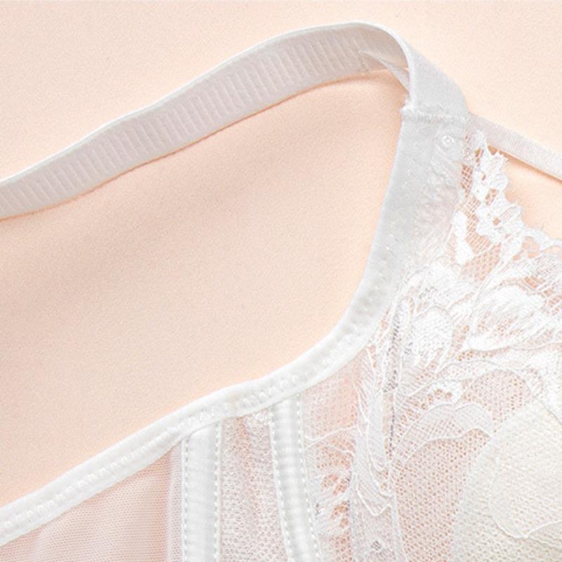 Fishbone Bra Summer Lace Lingerie Ladies Sexy Soft Steel Ring To Collect Breasts Bra
