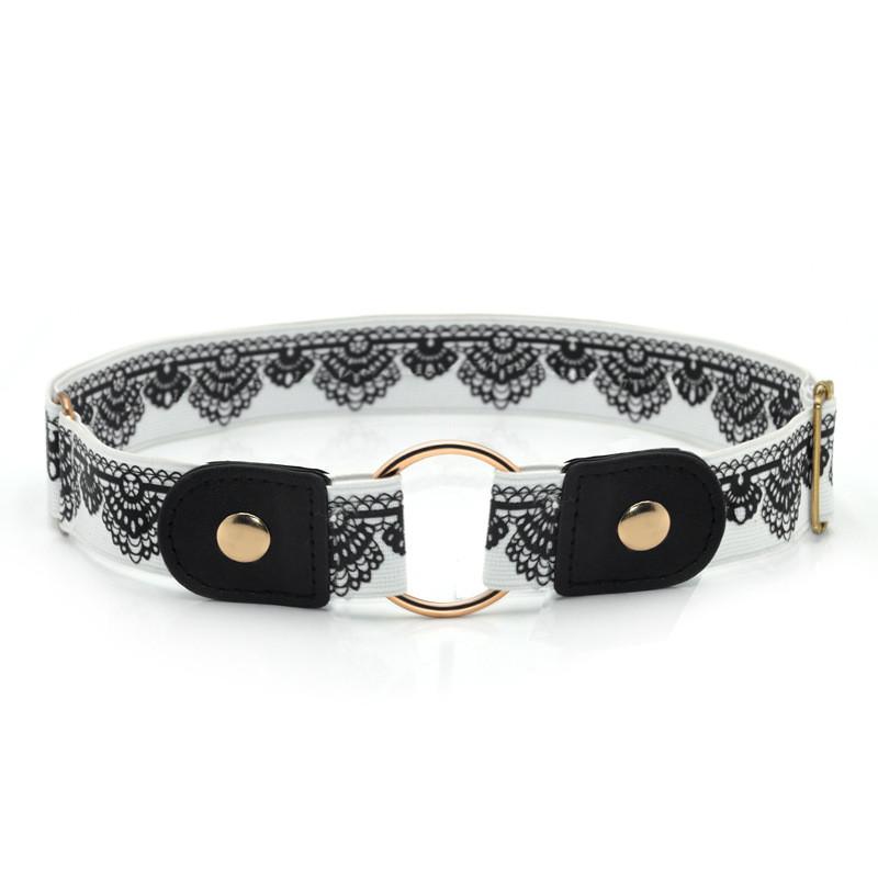 Fashionable Elastic Waist Belt For Women And Men With Metal Buckle For Casual And Office Wear