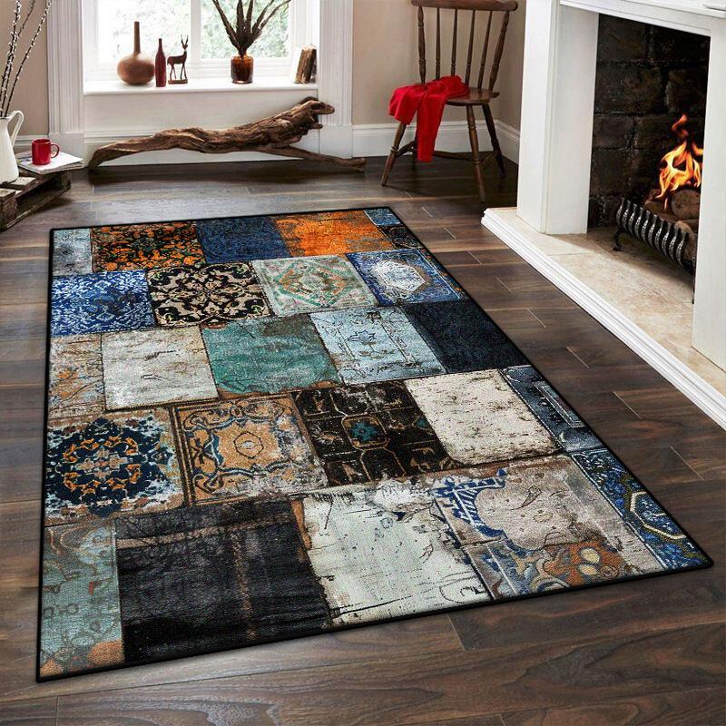 

Американський стиль Геометричний килим для вітальні Абстрактна прикраса Килим приліжковий для спальні Нековзний килимок 200x300 Для лаунжу Миючий килимок для підлоги 120*180cm