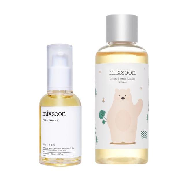 mixsoon - Bundle: Bean Essence + Soondy Centella Asiatica Essence Jumbo 2 pcs