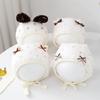 Breathable Infant Fetal Cap Breathable Cotton Polyester Bonnet For Newborns 0-5 Months Ear Covering Design