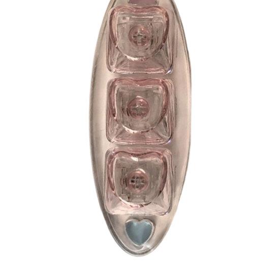 Keyboard Fidget Toy 3-Keys Anxiety Relief Finger Clicker Keychain Clear Love Heart Keycap Boat Keyboard Decompression Button Sensory Toy