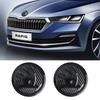 2026 Fierbinte 8/9/10cm Emblema Fibra de Carbon Capotă Față Mașină Autocolant Logo Portbagaj Spate Pentru Skoda Octavia Karoq Skoda S VII Fabia Kam