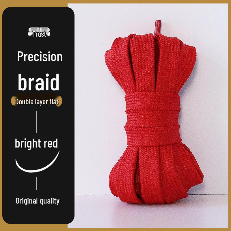 Mångsidiga platta skosnören för män och kvinnor - Original Svart, Vit, Färgglada, Rosa, Grå