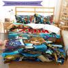 3pcs Cartoon Z-Zeldas pattern bedding set duvet cover set includes duvet cover &pillowcases, perfect all season bedroom decoration & gift
