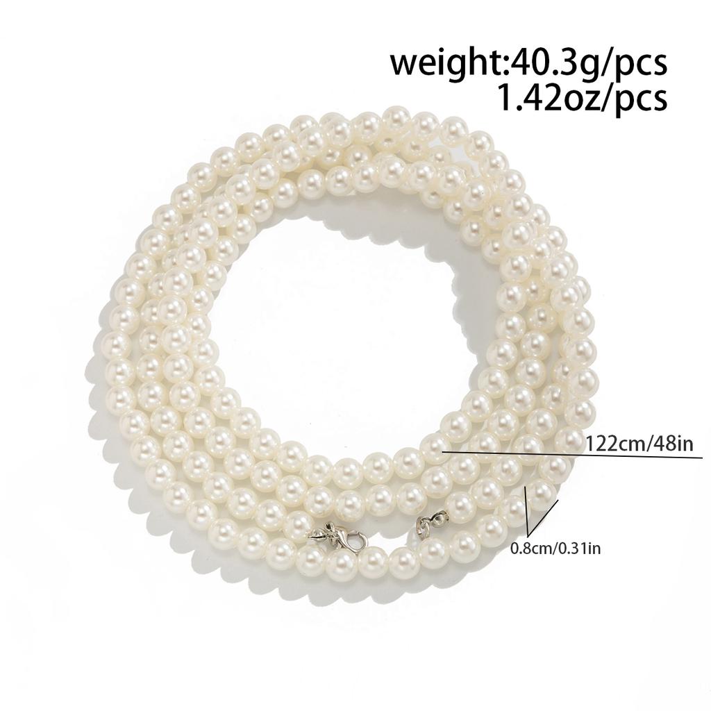 Ingemark Trendy Elegant Imitation Pearl Anklet Foot Chain For Women Summer Beach Vacation Party Jeans Dress Jewelry Accessories