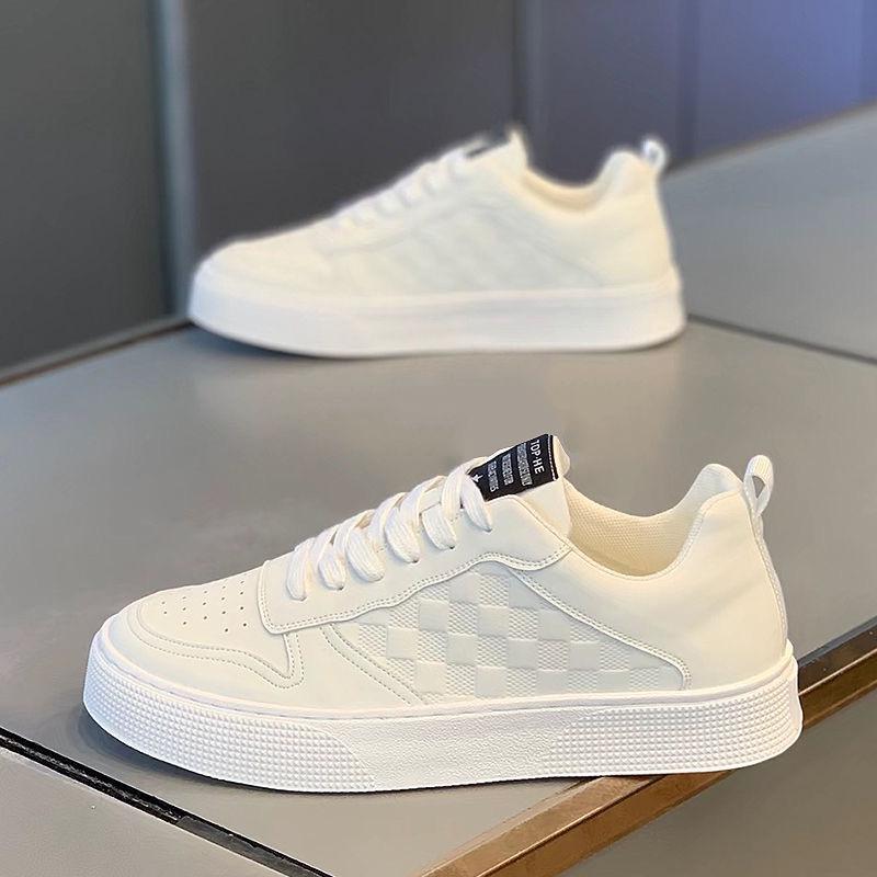 Herren Koreanischer Stil Dicksohlige Weiße Sommer-Sneaker - Trendige und Atmungsaktive Freizeitschuhe