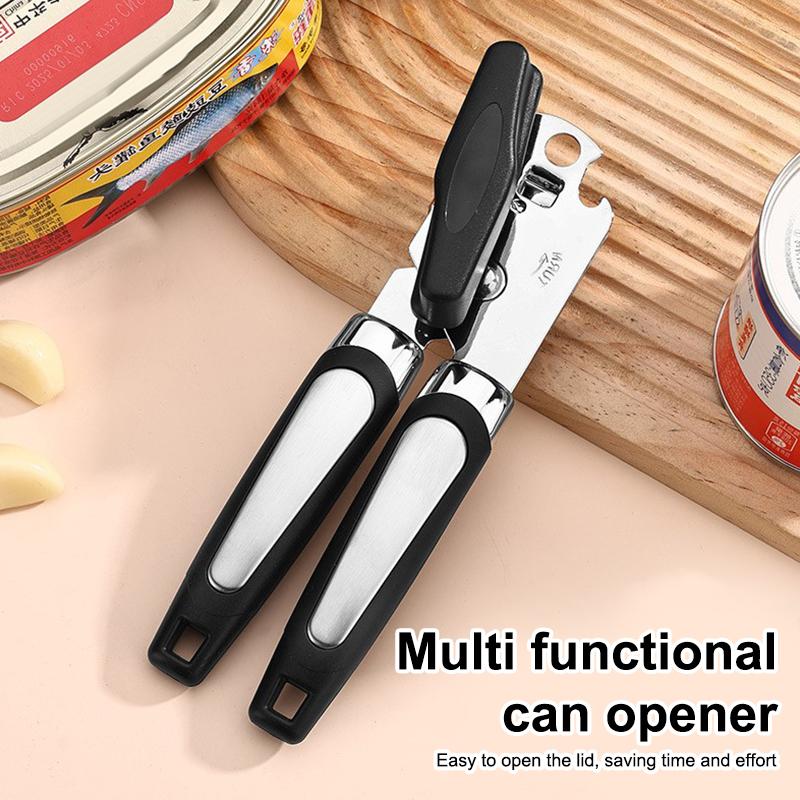 Multi-Functional Stainless Steel Can Opener Manual Heavy-Duty Bottle Opener For Home Use
