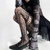 Women JK Lace Bow Tie Hollow Out Stockings Sexy Flower Bottoms Socks Women Pantyhose Tights Night Club Cosplay Party Accessories
