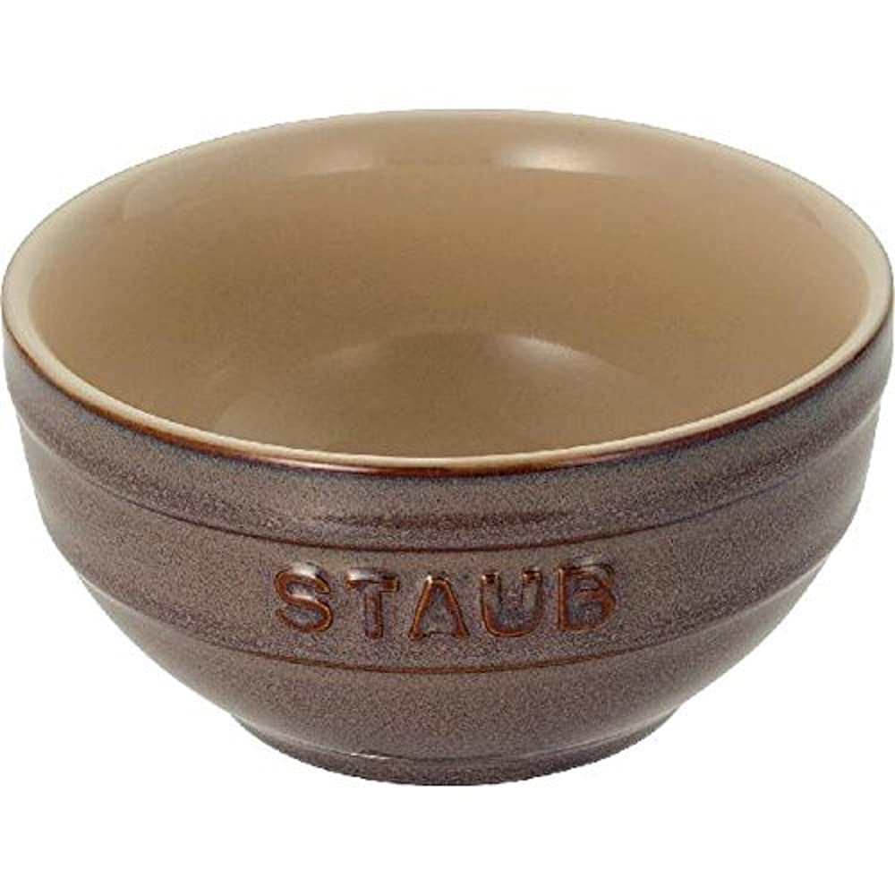 

staub антикварная серая керамическая миска безопасна для микроволновой печи японские винтажные цвета миска 14 см [Авторизованный продукт] 40511-862