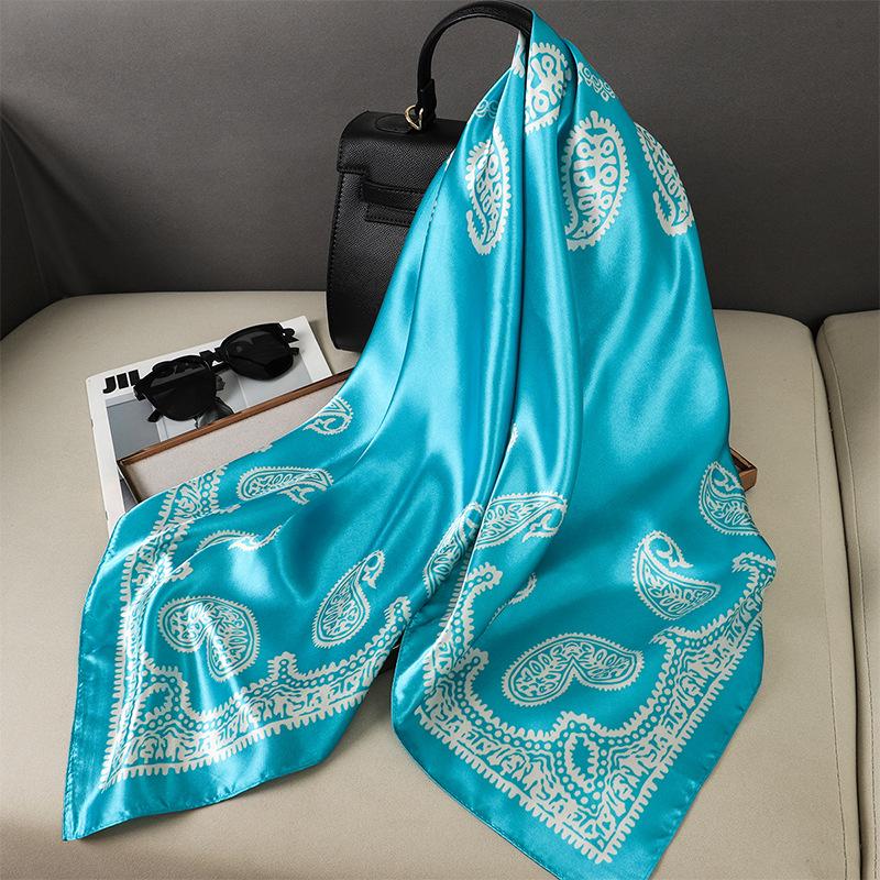 

French Spring and Summer Cotton Linen Feeling Scarf Headscarf Arabian Scarf Middle East Dubai Turkey Palestinian Hijab Scarves 90x90cm
