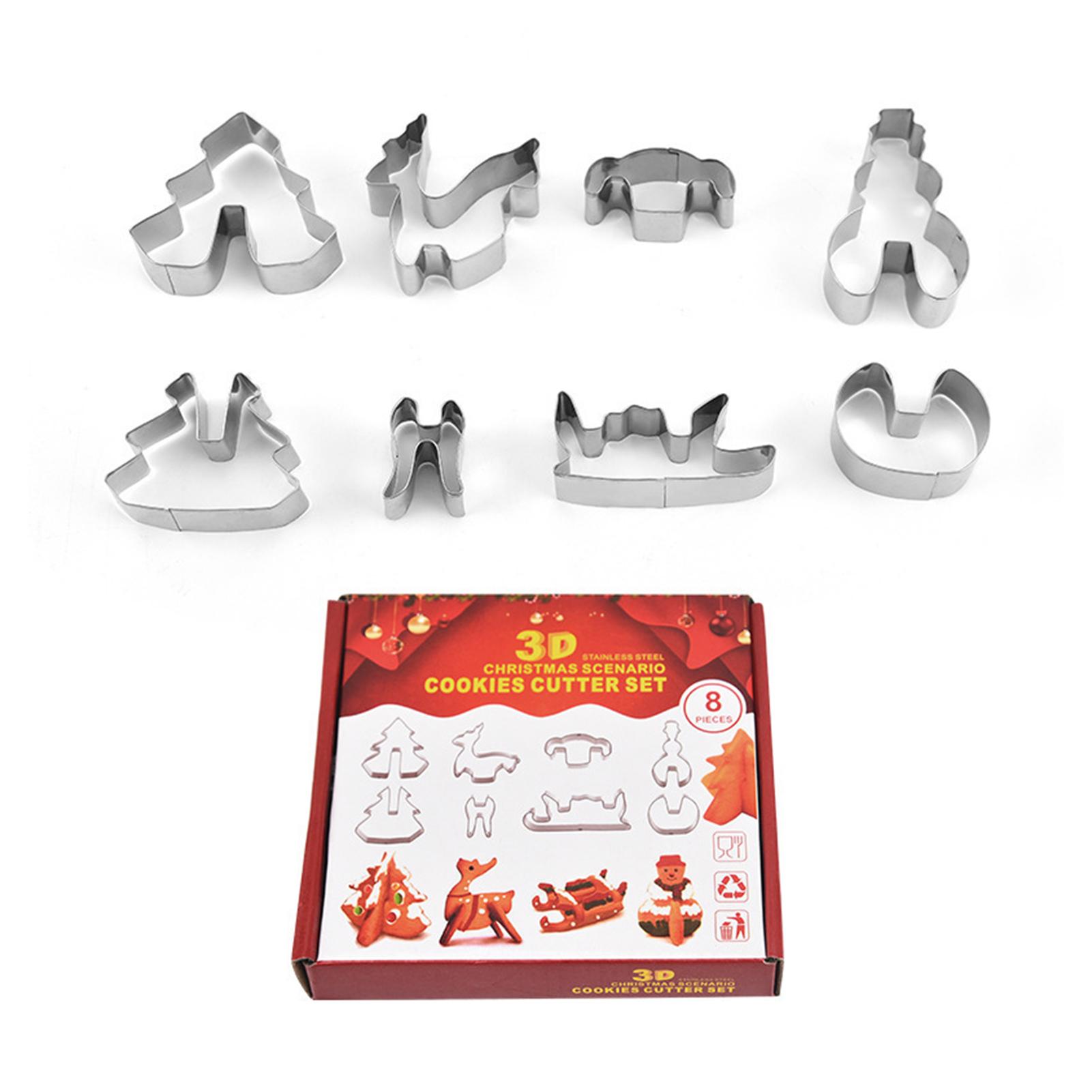 

8pcs Cookies-Stencils Nice-looking Adorable Pastry Template For Home Cooking Tool