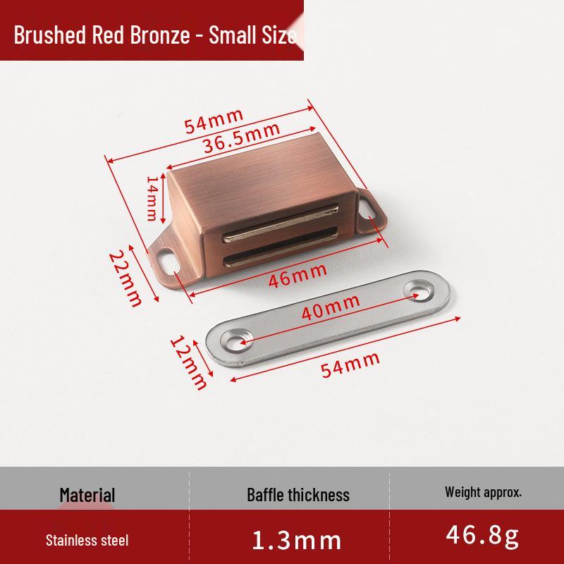 Starker magnetischer Edelstahlschranktürfang für Heimgarderoben
