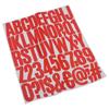 Red Mailbox Numbers Self Adhesive Alphabet Stickers Stationery Gift Letter Stickers  DIY