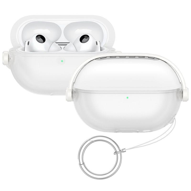 

Applicable to Huawei Freeclip Protective Case Pro3 Lock 5i Silicone 6i Soft Case Freebudspro4 Earphone Case Cover Freebuds pro3/pro4 White