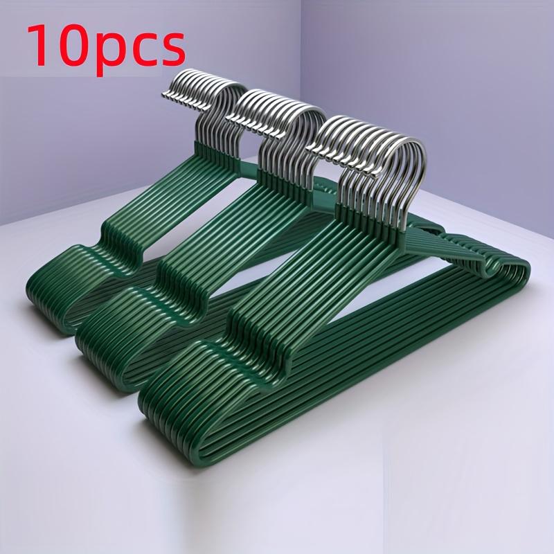 10pcs Durable Metal Hangers - Seamless Shoulder Design, Non Slip Grip, Suitable for Heavy-duty Hangers in Households