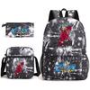 Anime The Seven Deadly Sins School Backpack Set with Shoulder Bag Pencil Case for Kids Teens Daily Bookbag