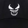 Demon Grin Scary Mouth Flat Brim Adjustable Snapback Cap Polyester Adjustable Street Style Urban Street Baseball Hat For Men  Women Gender Neutral