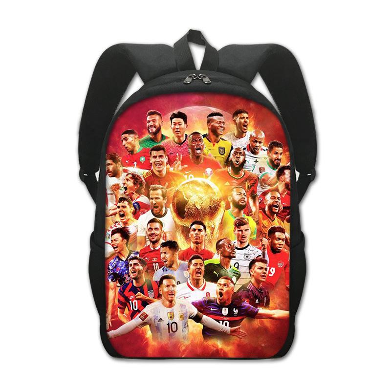 Football Schoolbag Surrounding Primary And Secondary School Students Backpack Miami International Player Backpack Single-Layer Bag