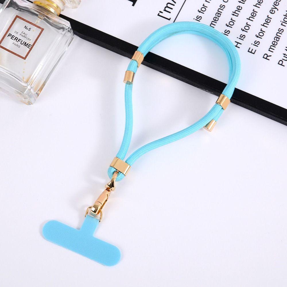 Anti-lost Mobile Phone Lanyard Metal Nylon Phone Case Strap Fashion Keychain Pendant