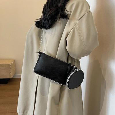 Trend Zipper Fashion Women's Shoulder Bags  Light Luxury Pu Design Ladies Crossbody Bags Free Shipping