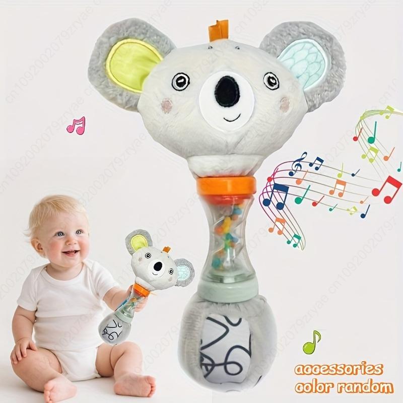 Non-Toxic Baby Soothing Fox Rattle - Safe Sensory With Crinkle Sound Gift For Christmas Halloween Birthdays
