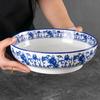 ZISIZ Blue and White Porcelain Soup Bowl