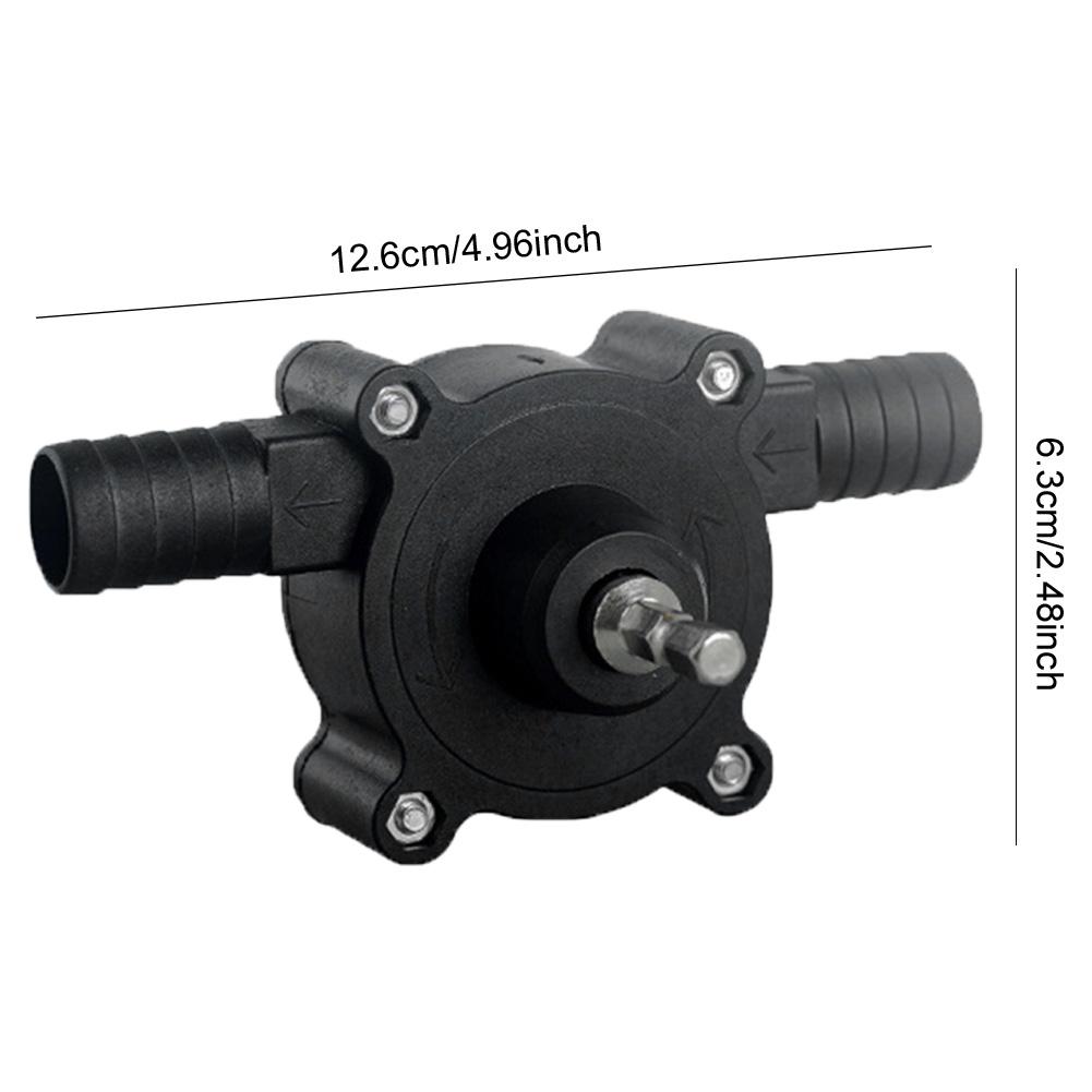 Electric Drill Pump Portable Mini Hand Liquid Transfer Pump Self-priming Diesel Oil Fluid Water Pump DC Pumping Machine for Home