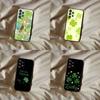 Lucky Four-leaf Clover Phone Case For Samsung Galaxy A20,A21s,A22,A31,A32,A52,A53,A72,73,A80 Soft Black Cover