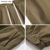 Módní pánské cargo kalhoty Klasický pas Stahovací šňůrka Street Casual Sportovní Jogger Pánské Volné kalhoty