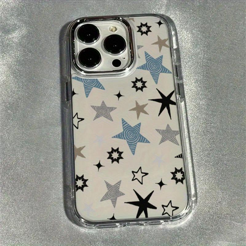 Colorful Doodle Five-Pointed Star Pattern TPU Phone Case For iPhone 17 Pro Max 16 15 14 13 12 11 Cover For iPhone XS X XR Fundas