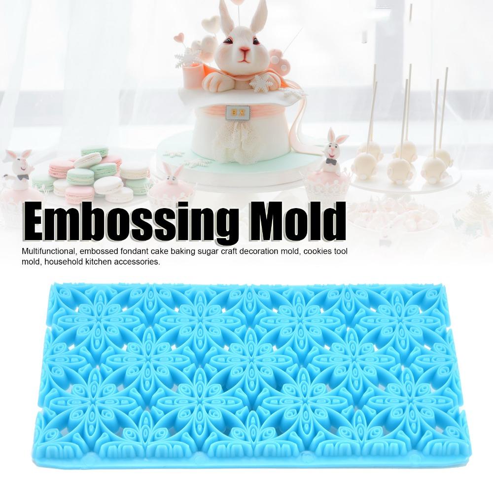 Hollowed-out Fondant Cake Mold PP Gum Paste Mold Multifunctional Embossing Mold Bakery